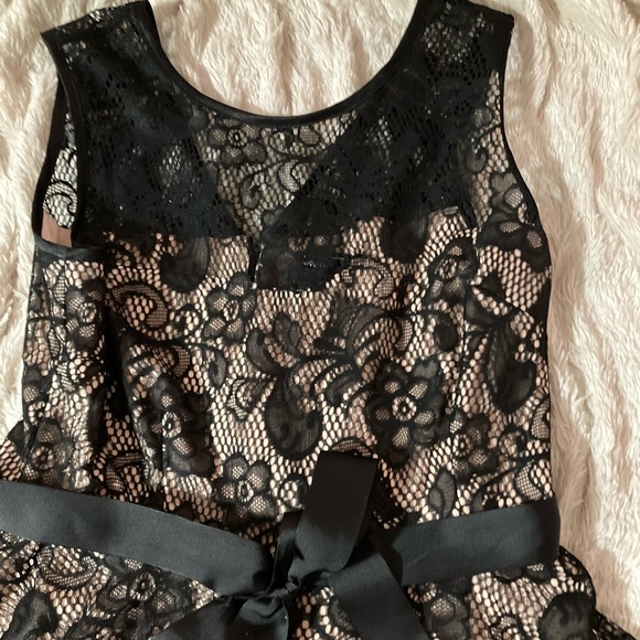 Collection DRESSBAR Black & Cream dress worn once size 14 - Picture 2 of 5